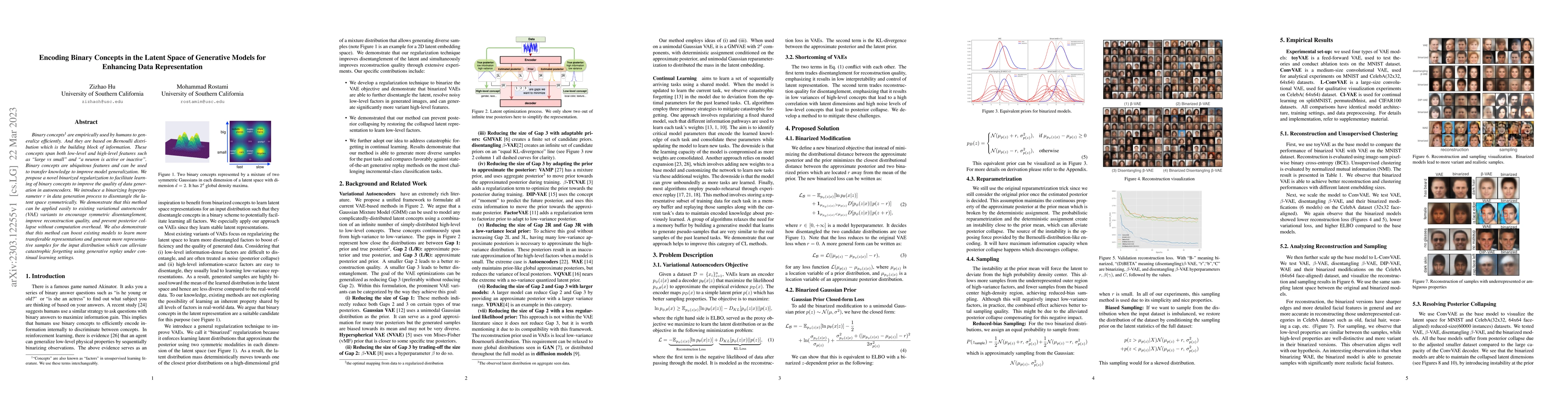 Thumbnail for Encoding Binary Concepts in the Latent Space of Generative Models for
  Enhancing Data Representation