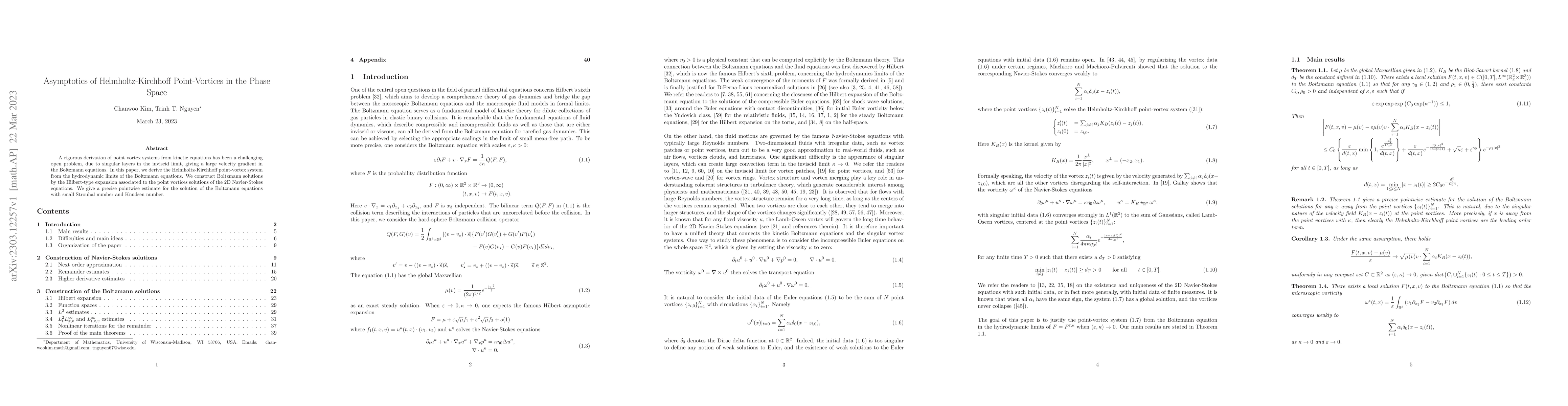 Thumbnail for Asymptotics of Helmholtz-Kirchhoff Point-Vortices in the Phase Space