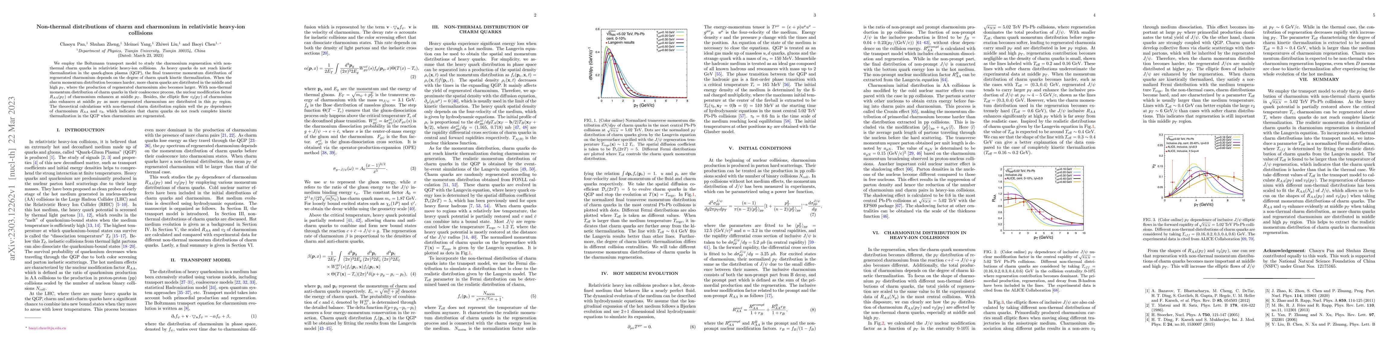 Thumbnail for Non-thermal distributions of charm and charmonium in relativistic
  heavy-ion collisions