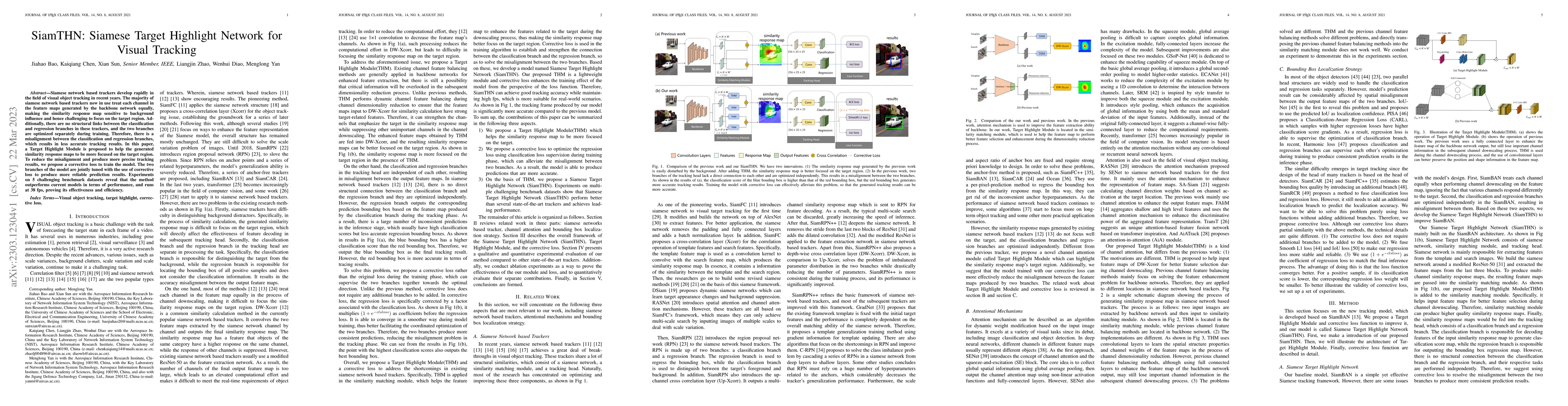 Thumbnail for SiamTHN: Siamese Target Highlight Network for Visual Tracking