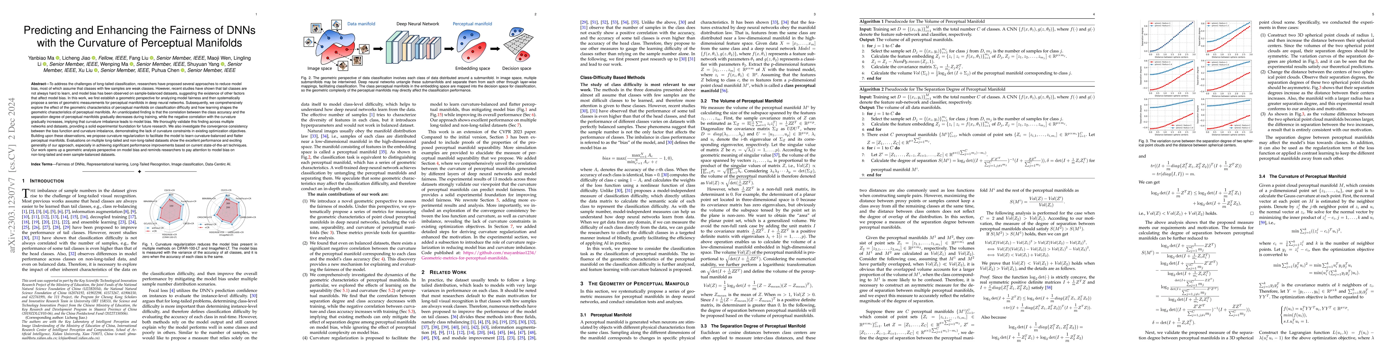 Thumbnail for Predicting and Enhancing the Fairness of DNNs with the Curvature of
  Perceptual Manifolds