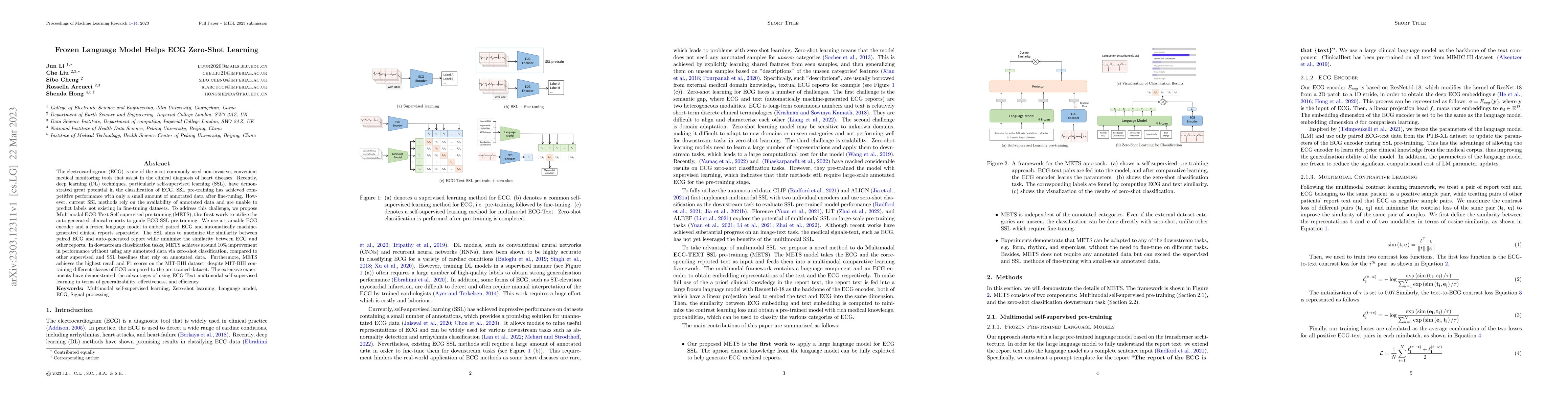 Thumbnail for Frozen Language Model Helps ECG Zero-Shot Learning
