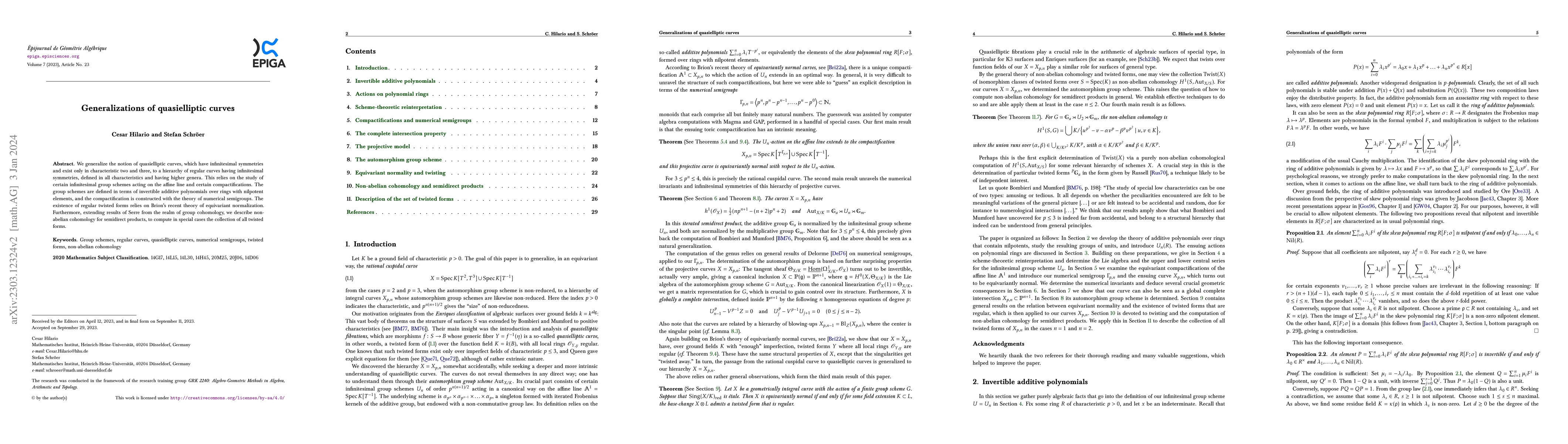 Thumbnail for Generalizations of quasielliptic curves