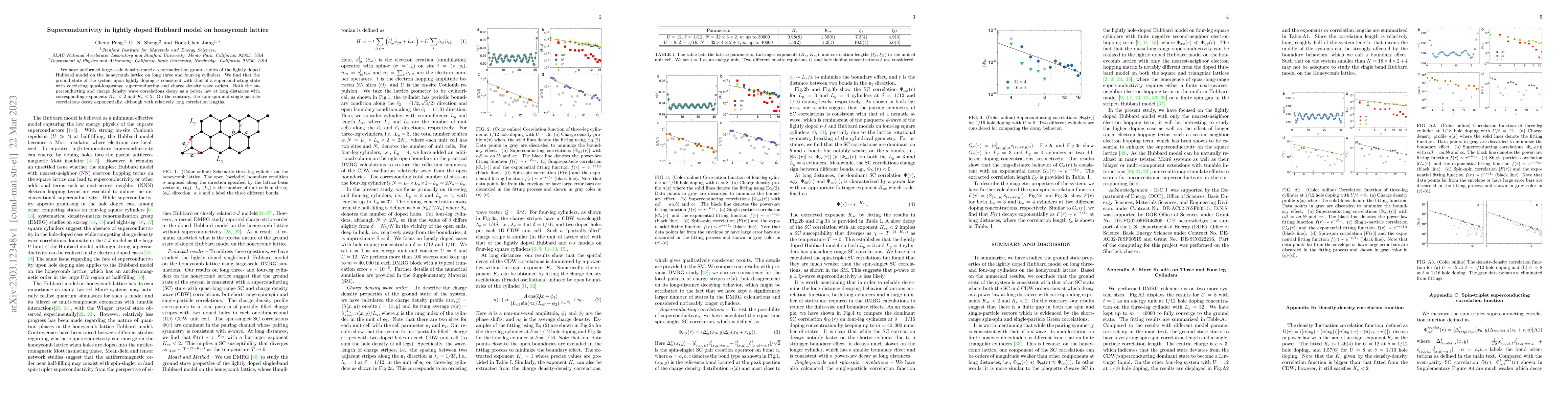 Thumbnail for Superconductivity in lightly doped Hubbard model on honeycomb lattice