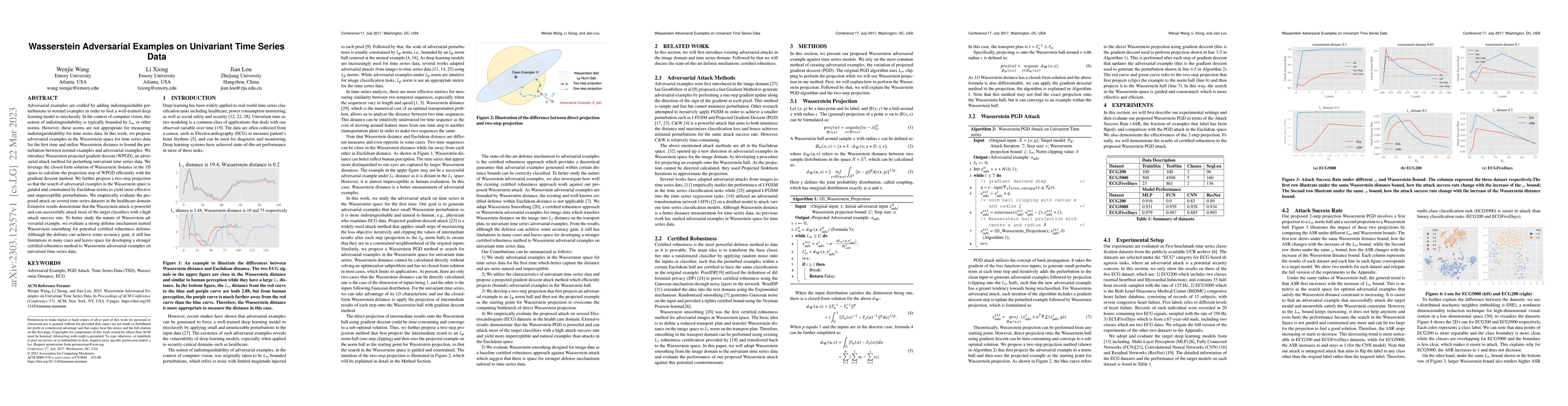 Thumbnail for Wasserstein Adversarial Examples on Univariant Time Series Data