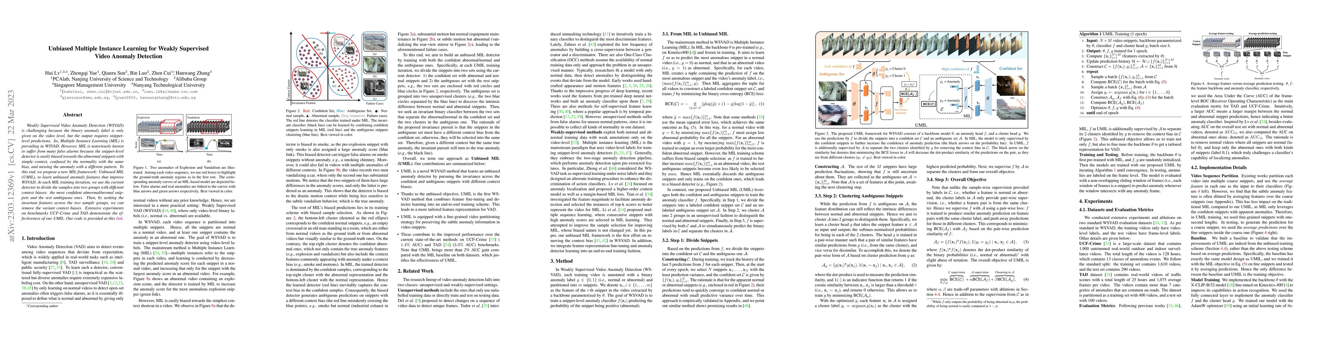 Thumbnail for Unbiased Multiple Instance Learning for Weakly Supervised Video Anomaly
  Detection
