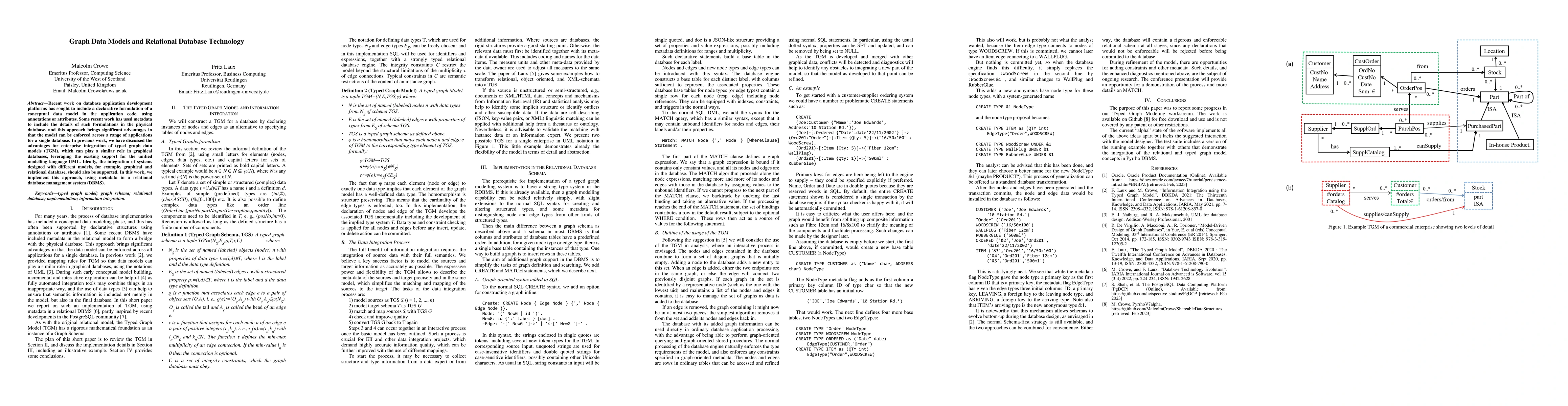 Thumbnail for Graph Data Models and Relational Database Technology