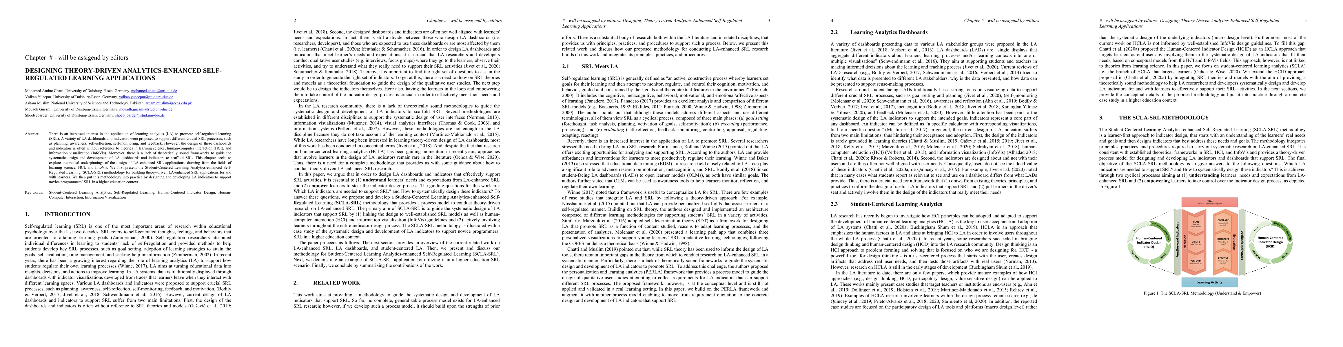 Thumbnail for Designing Theory-Driven Analytics-Enhanced Self-Regulated Learning
  Applications