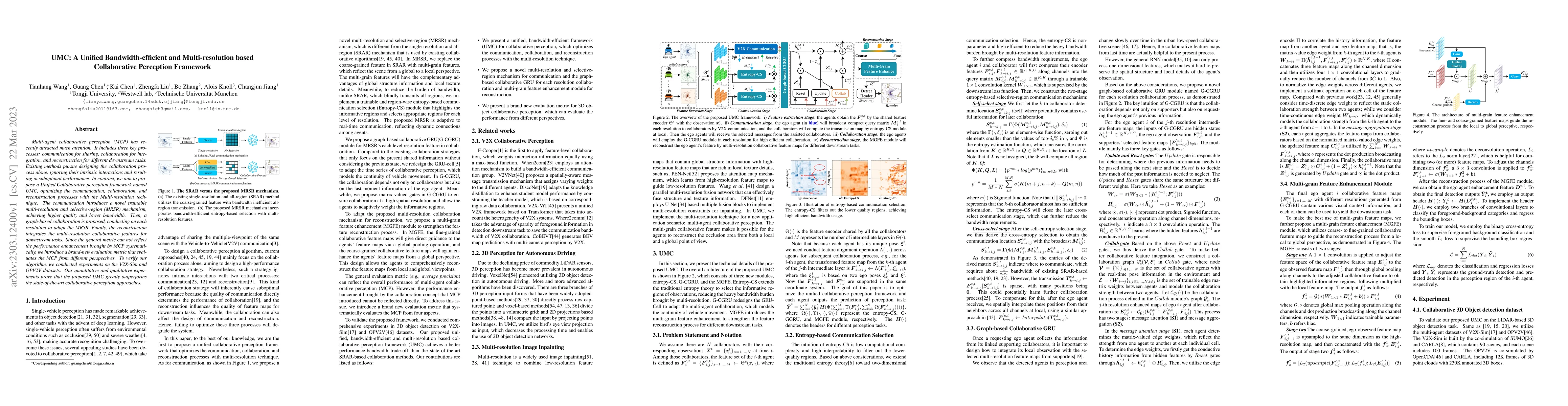 Thumbnail for UMC: A Unified Bandwidth-efficient and Multi-resolution based
  Collaborative Perception Framework