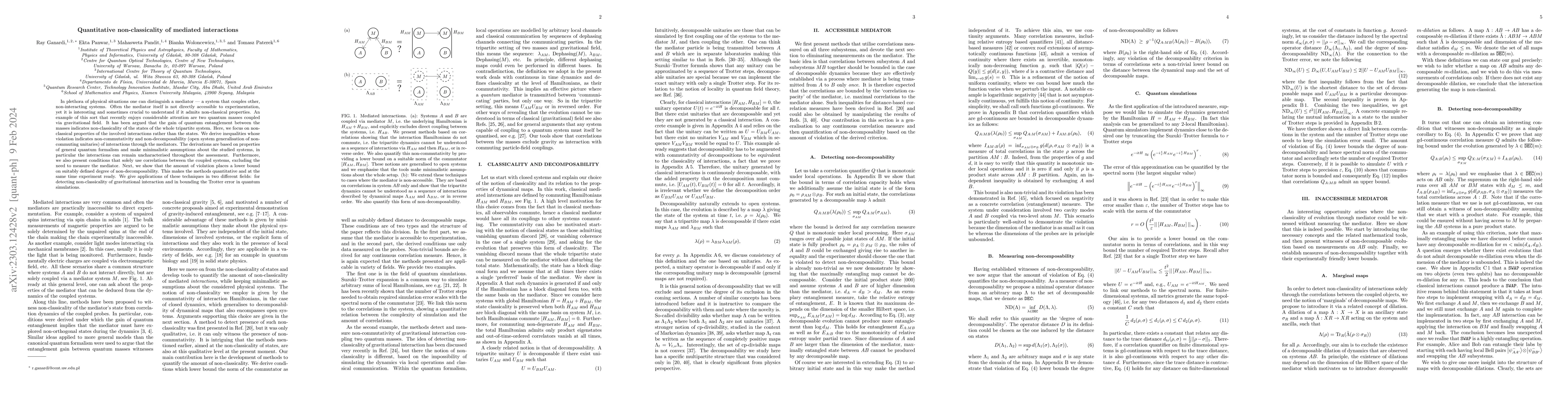 Thumbnail for Quantitative non-classicality of mediated interactions