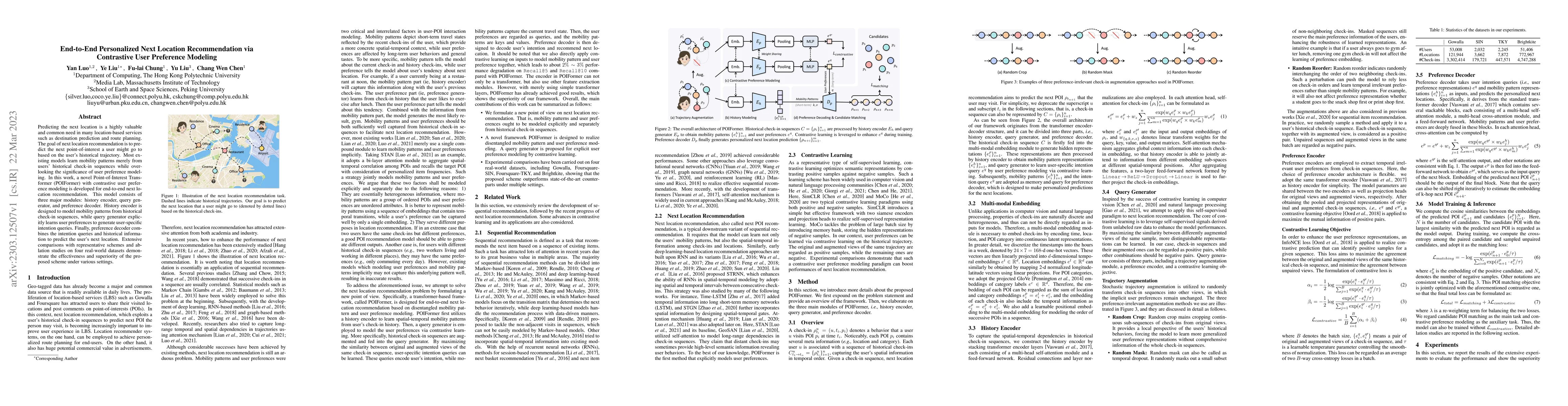 Thumbnail for End-to-End Personalized Next Location Recommendation via Contrastive
  User Preference Modeling