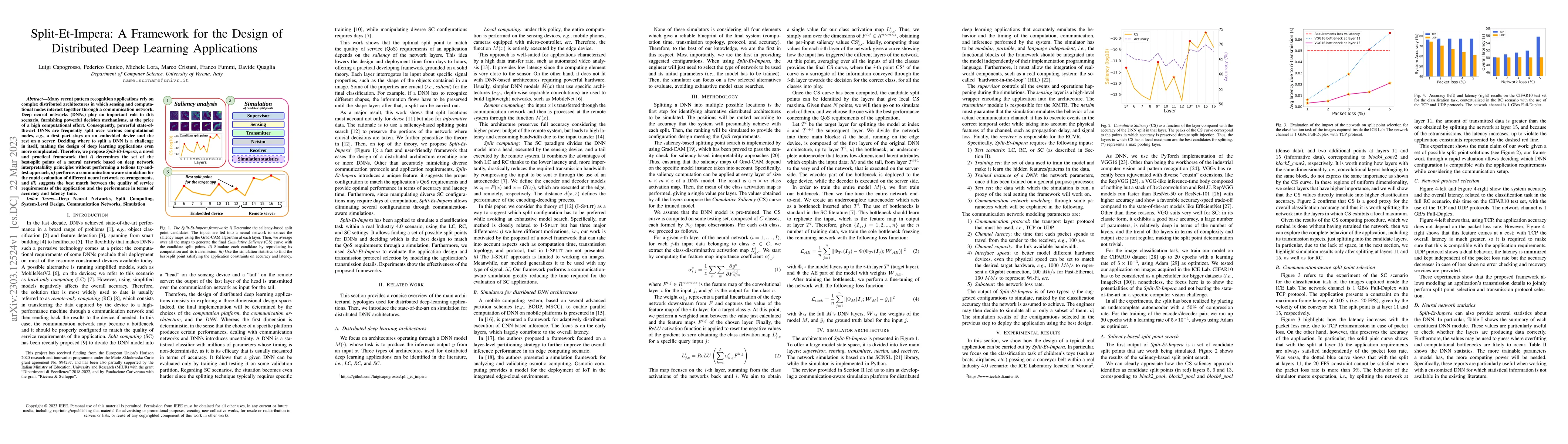Thumbnail for Split-Et-Impera: A Framework for the Design of Distributed Deep Learning
  Applications