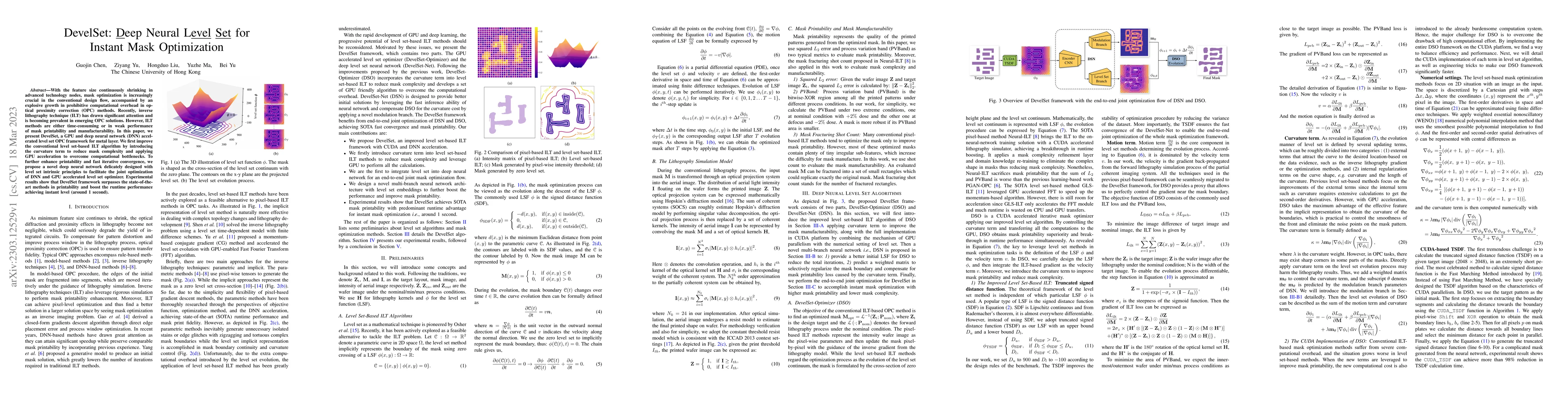Thumbnail for DevelSet: Deep Neural Level Set for Instant Mask Optimization