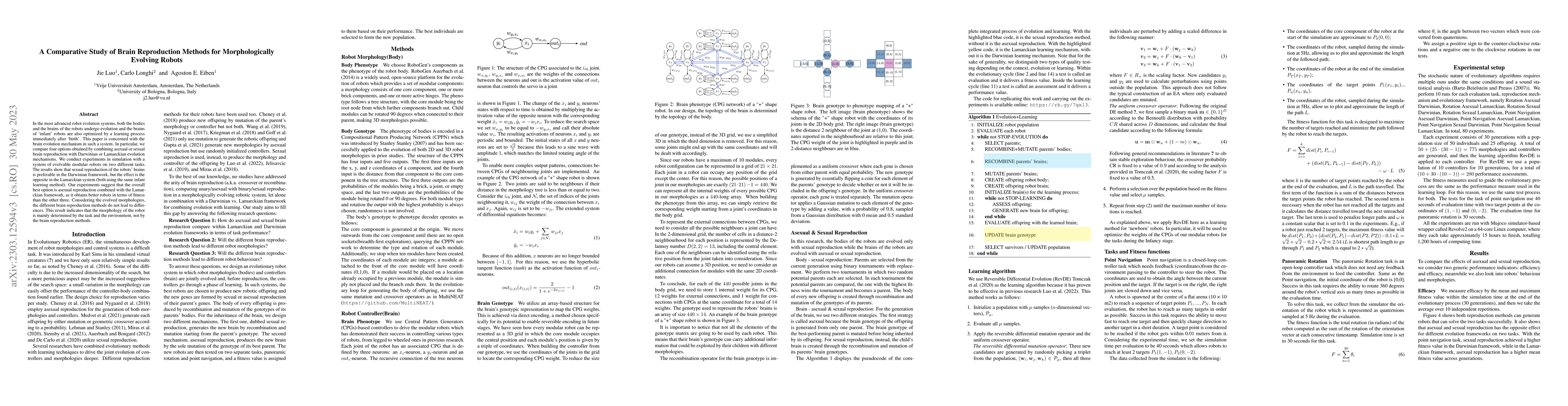 Thumbnail for A Comparative Study of Brain Reproduction Methods for Morphologically
  Evolving Robots