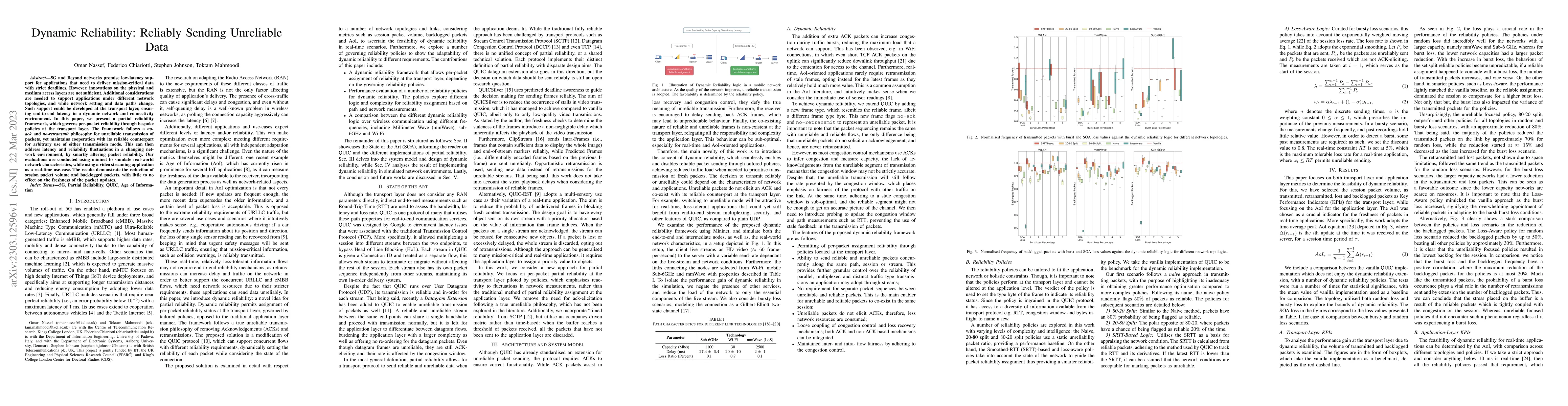 Thumbnail for Dynamic Reliability: Reliably Sending Unreliable Data