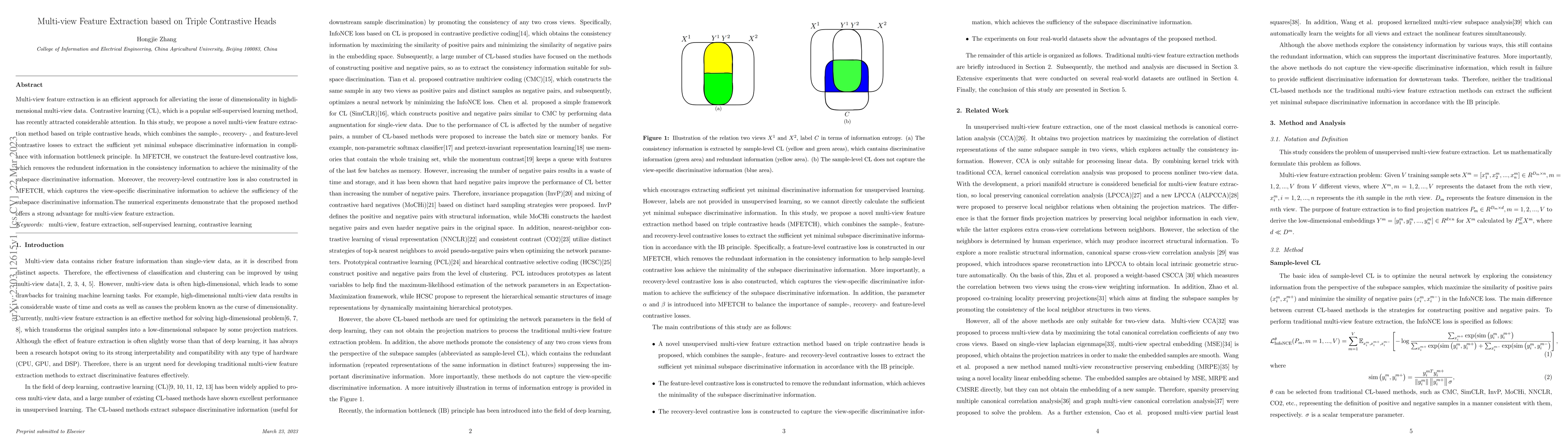 Thumbnail for Multi-view Feature Extraction based on Triple Contrastive Heads