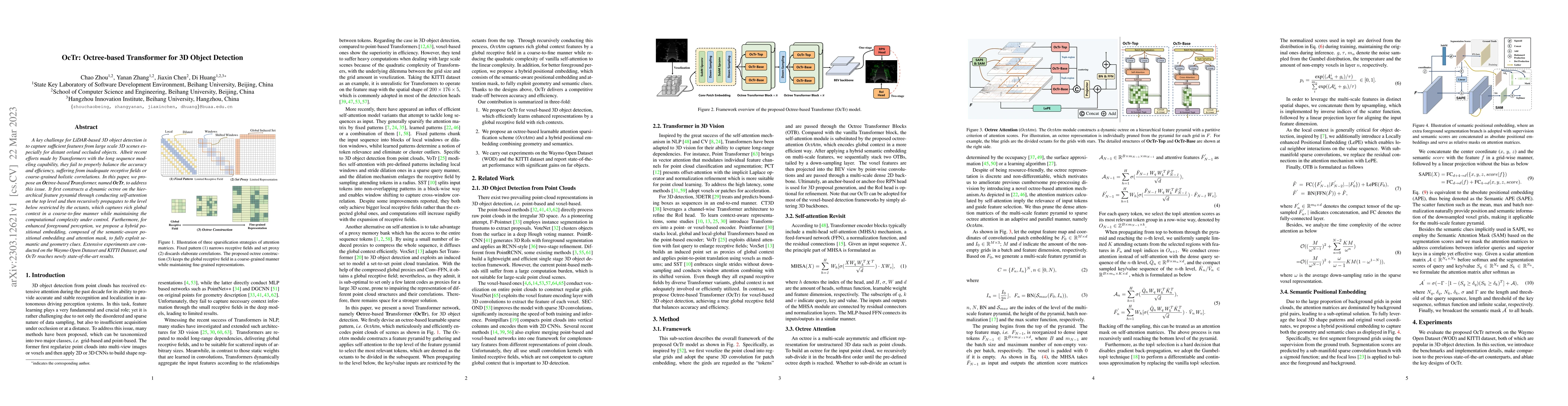 Thumbnail for OcTr: Octree-based Transformer for 3D Object Detection
