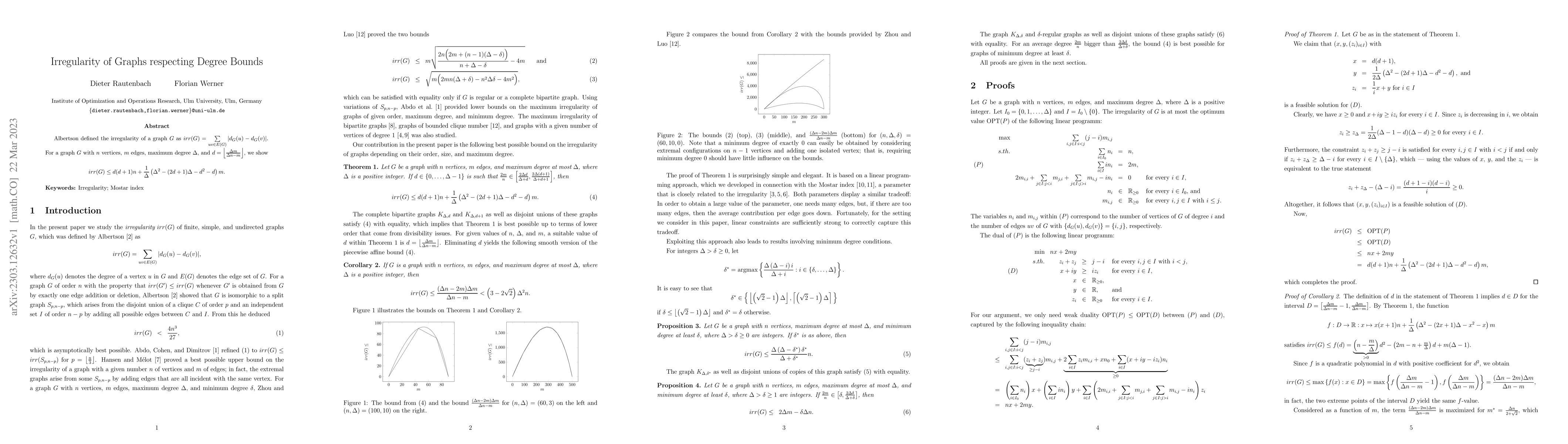 Thumbnail for Irregularity of Graphs respecting Degree Bounds