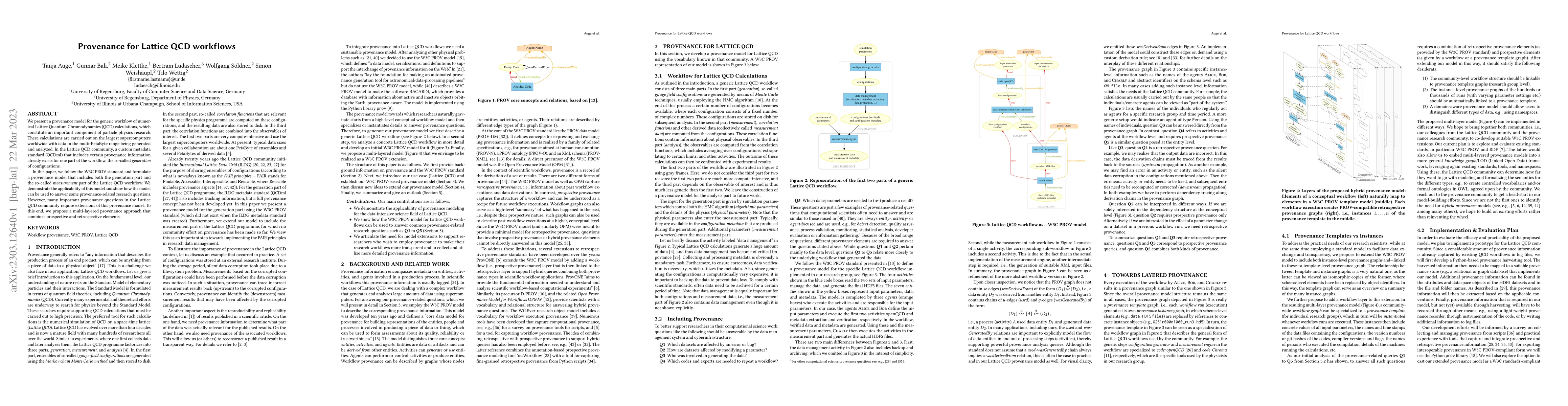 Thumbnail for Provenance for Lattice QCD workflows