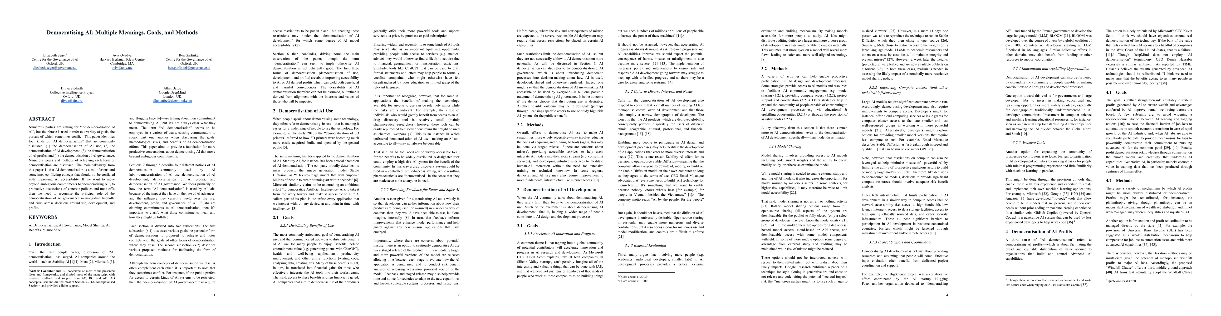 Thumbnail for Democratising AI: Multiple Meanings, Goals, and Methods