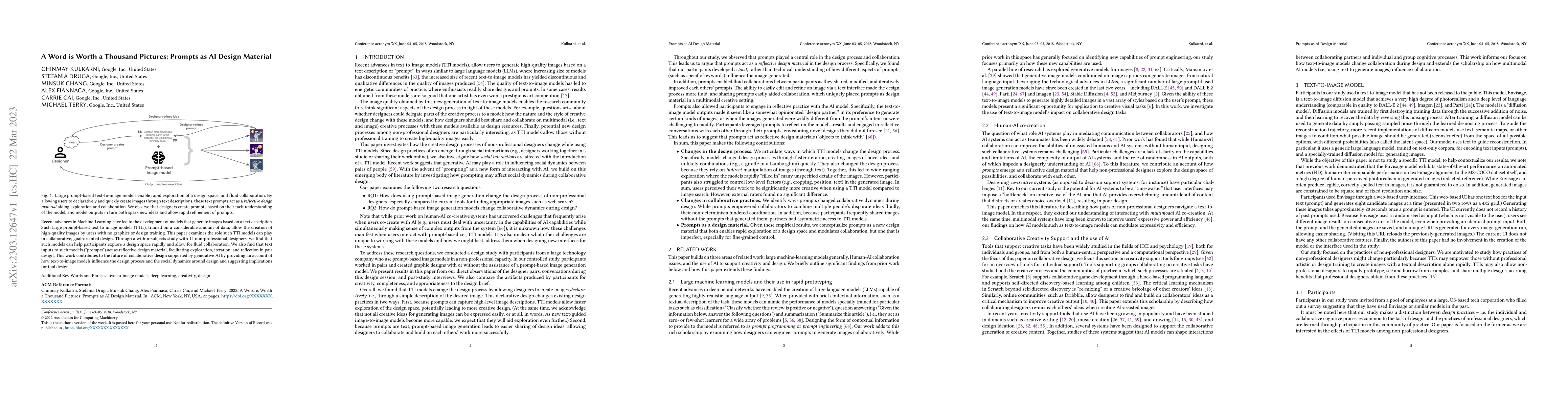 Thumbnail for A Word is Worth a Thousand Pictures: Prompts as AI Design Material