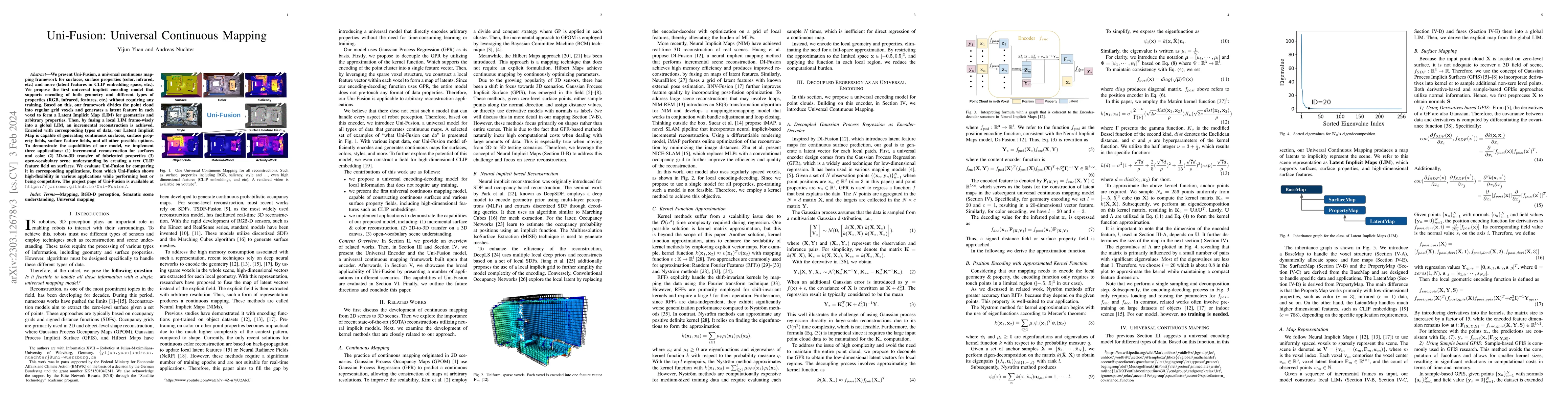 Thumbnail for Uni-Fusion: Universal Continuous Mapping