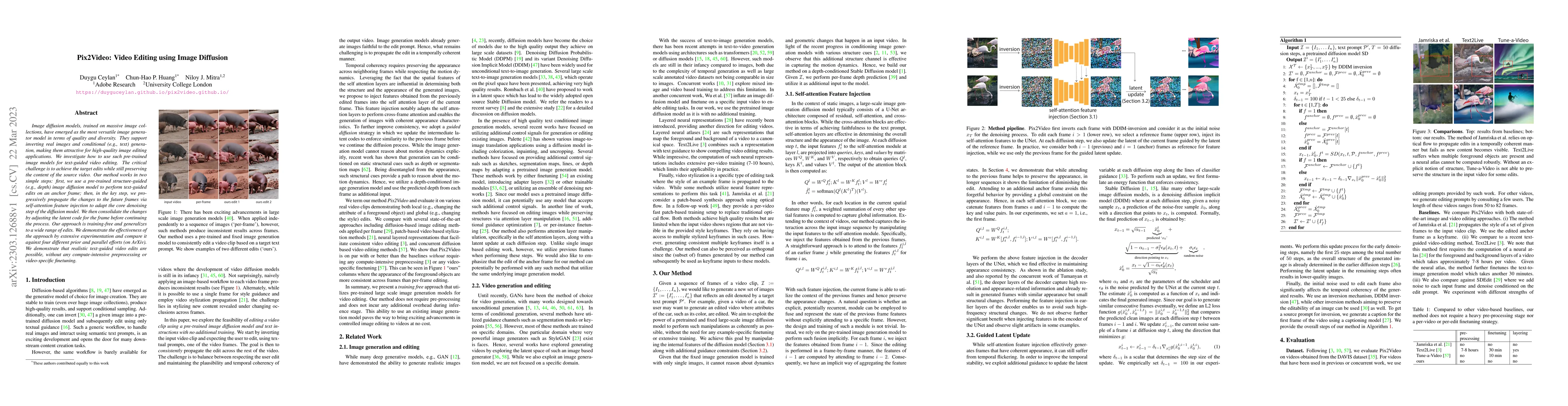 Thumbnail for Pix2Video: Video Editing using Image Diffusion