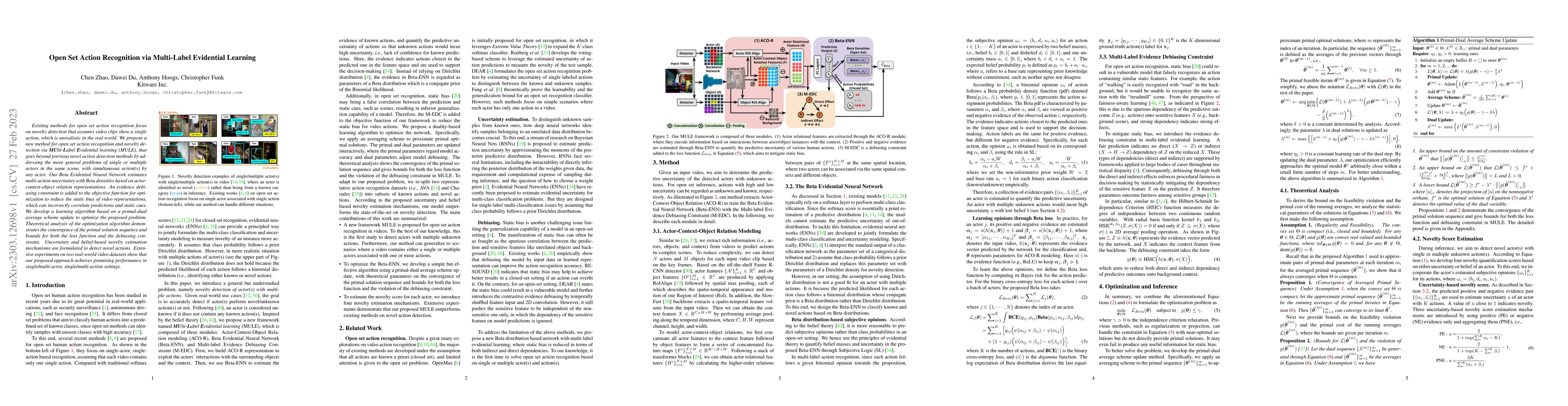 Thumbnail for Open Set Action Recognition via Multi-Label Evidential Learning
