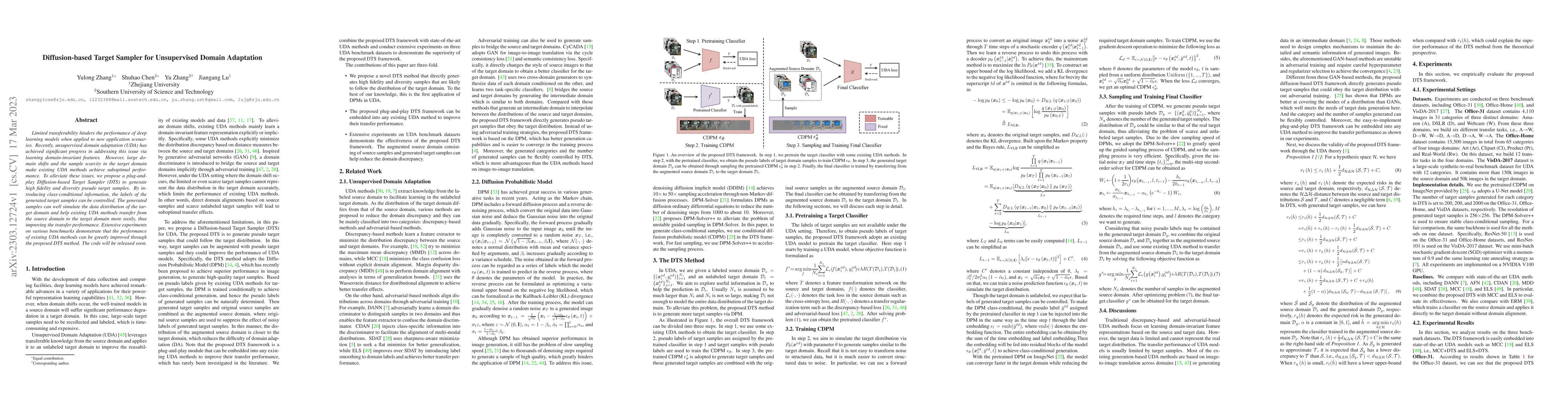 Thumbnail for Diffusion-based Target Sampler for Unsupervised Domain Adaptation
