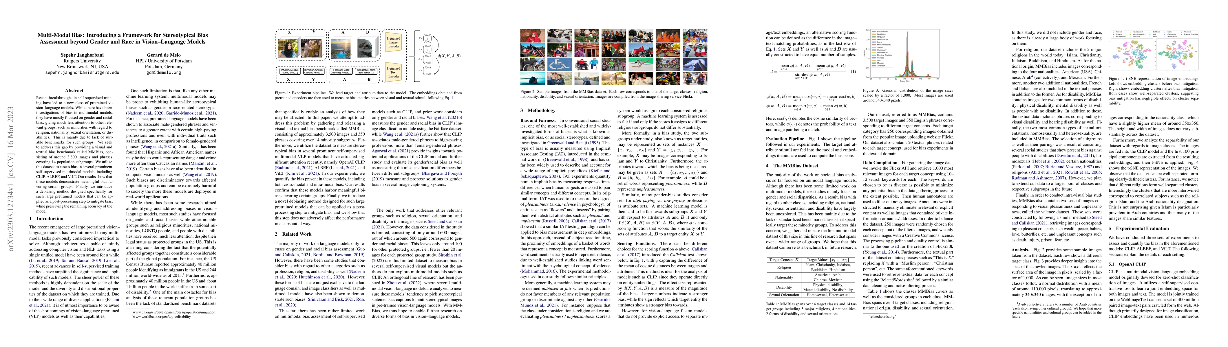 Thumbnail for MultiModal Bias: Introducing a Framework for Stereotypical Bias
  Assessment beyond Gender and Race in Vision Language Models