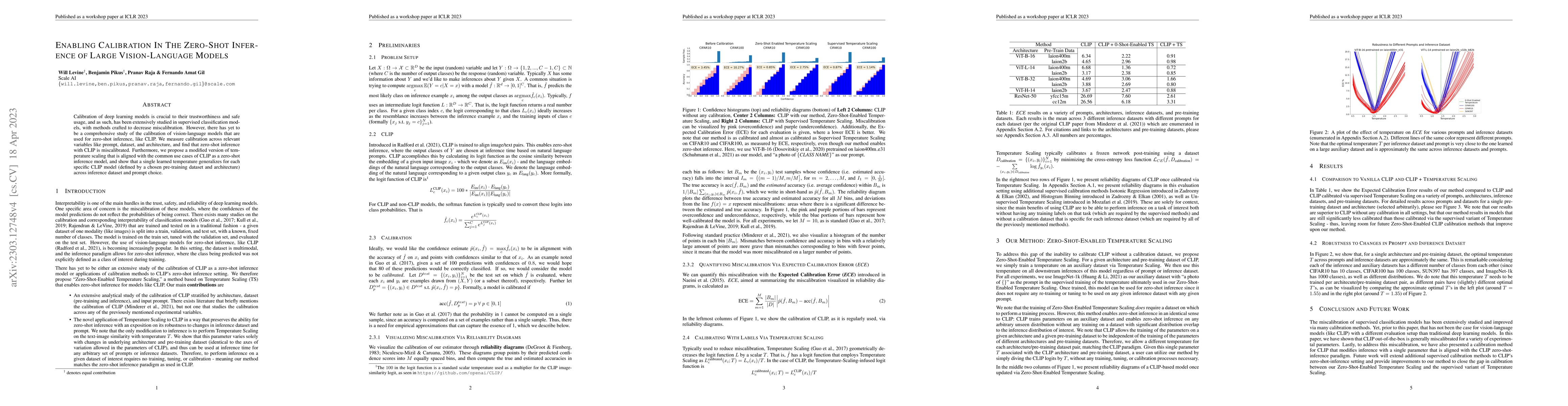Thumbnail for Enabling Calibration In The Zero-Shot Inference of Large Vision-Language
  Models