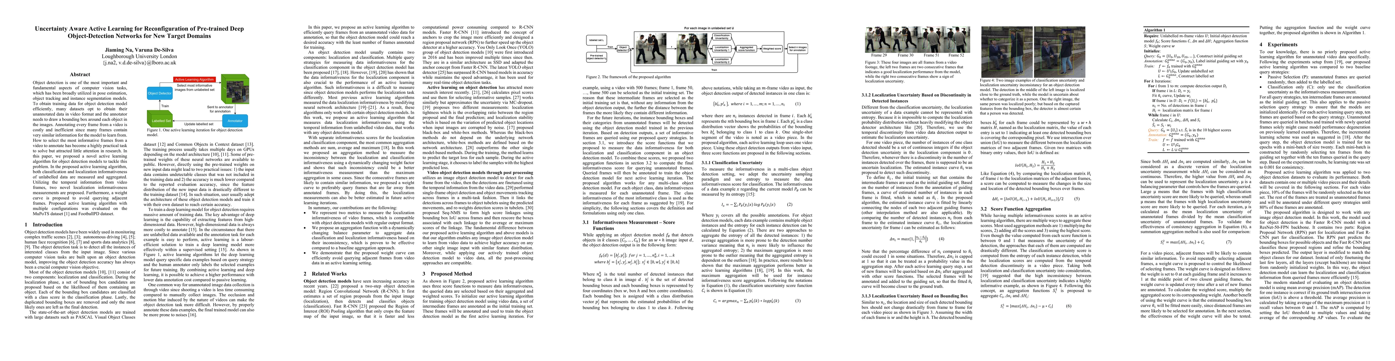 Thumbnail for Uncertainty Aware Active Learning for Reconfiguration of Pre-trained
  Deep Object-Detection Networks for New Target Domains