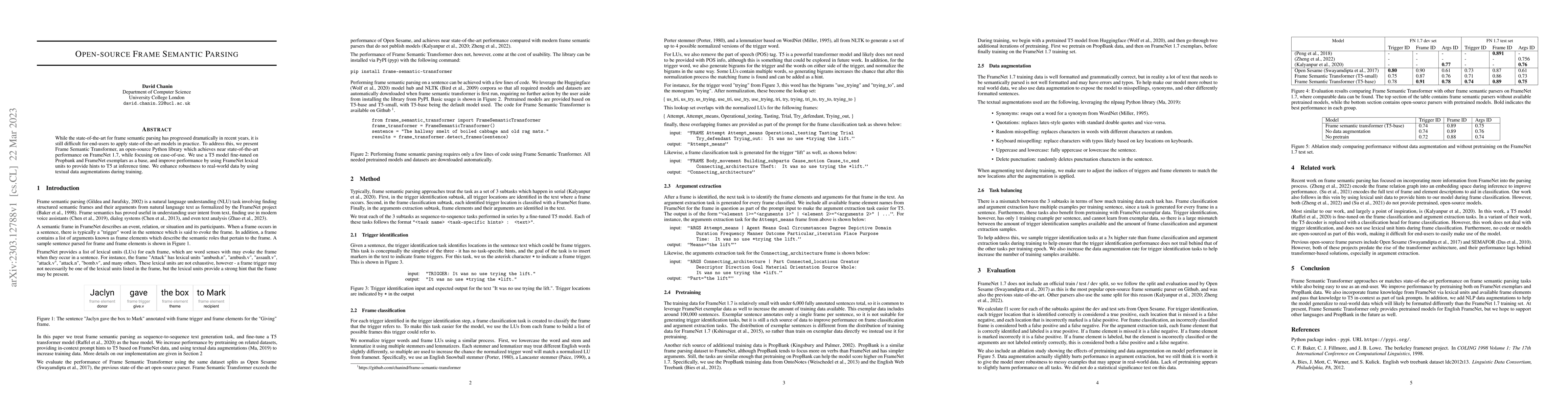 Thumbnail for Open-source Frame Semantic Parsing