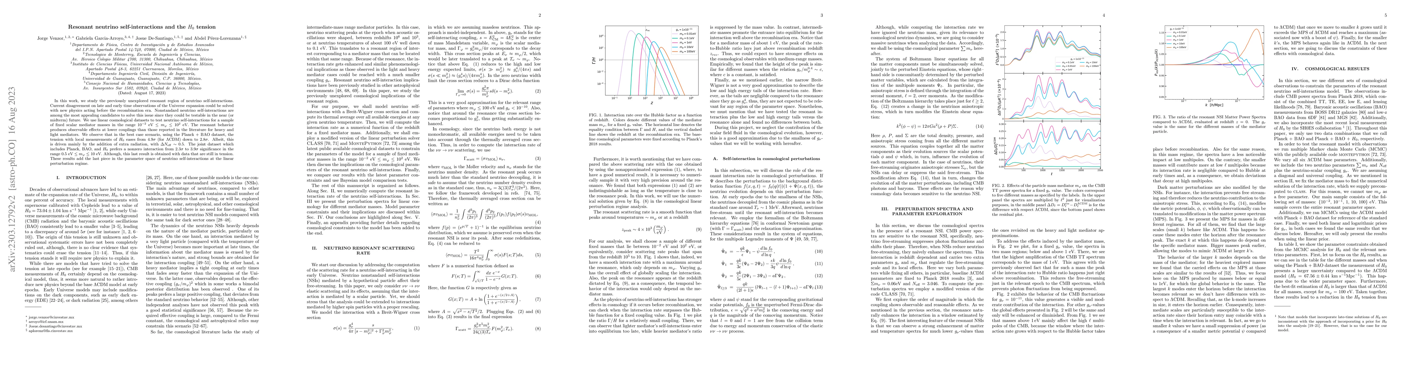 Thumbnail for Resonant neutrino self-interactions and the $H_0$ tension
