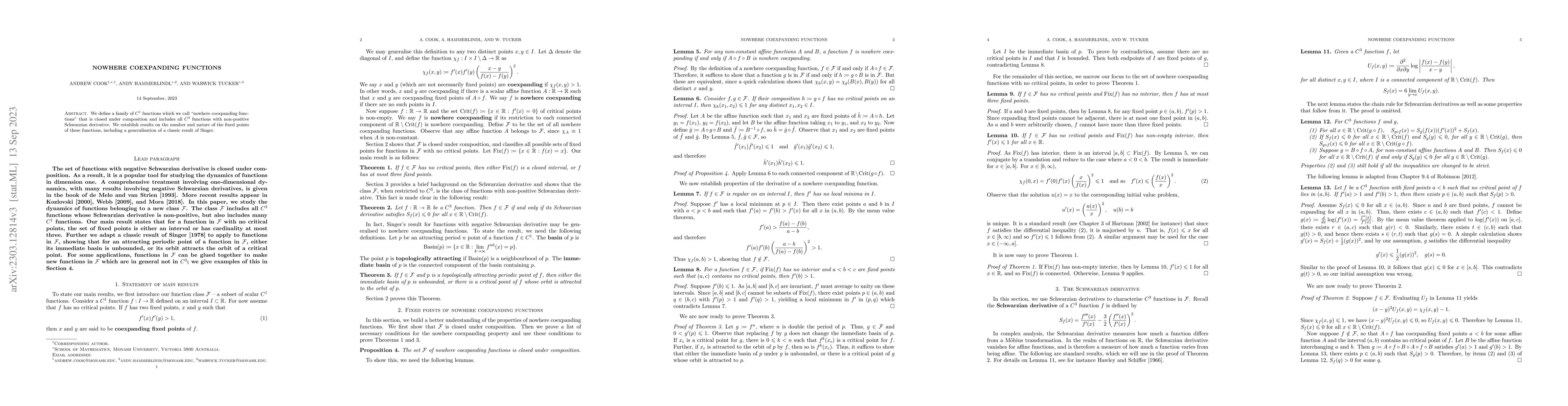 Thumbnail for Nowhere coexpanding functions