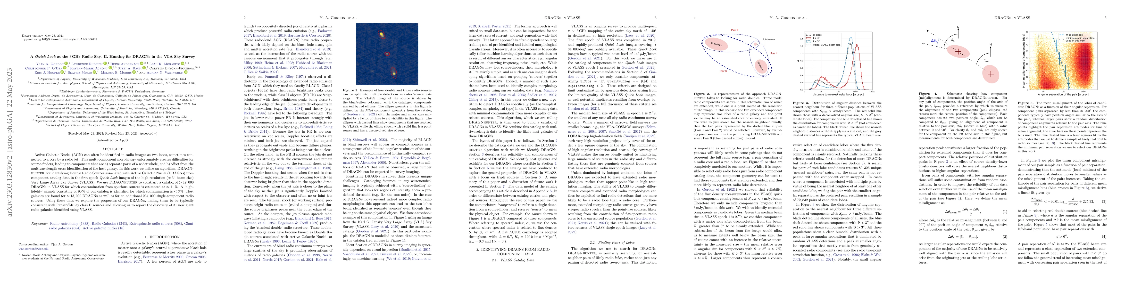 Thumbnail for A Quick Look at the 3GHz Radio Sky. II. Hunting for DRAGNs in the VLA
  Sky Survey