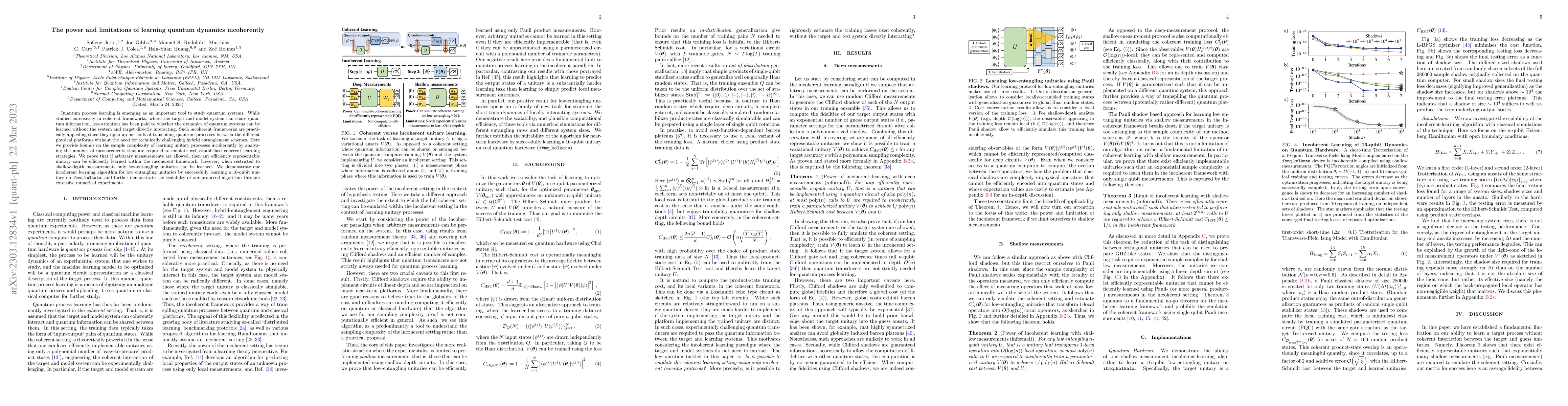 Thumbnail for The power and limitations of learning quantum dynamics incoherently