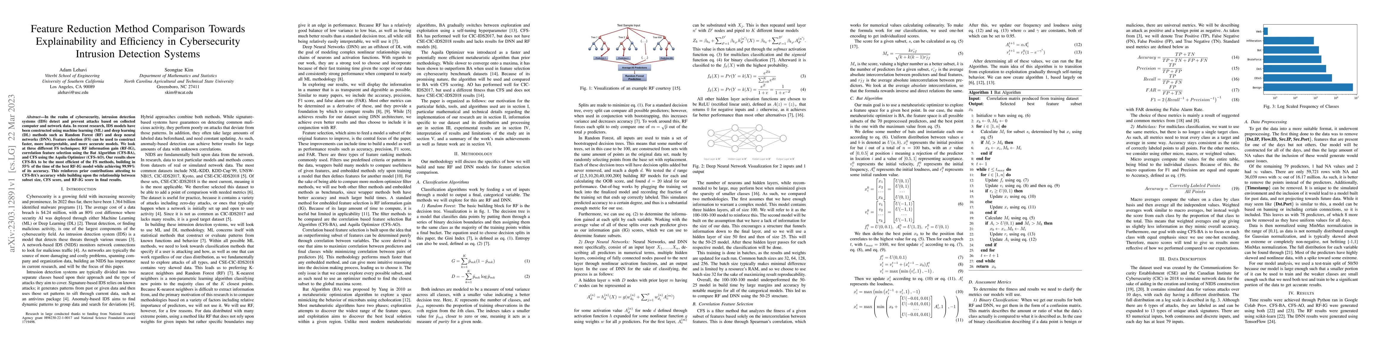 Thumbnail for Feature Reduction Method Comparison Towards Explainability and
  Efficiency in Cybersecurity Intrusion Detection Systems