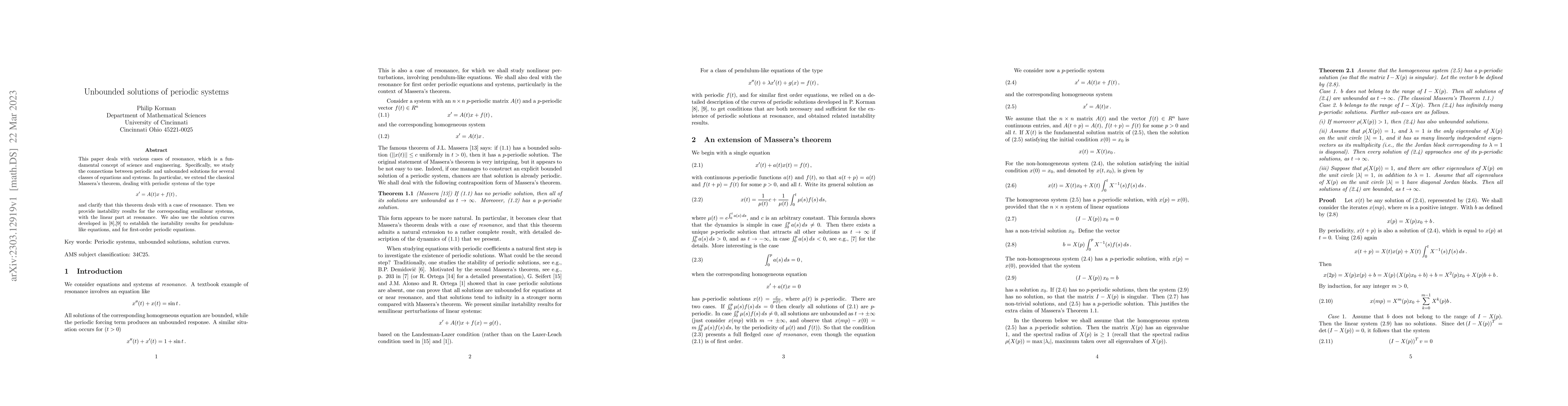 Thumbnail for Unbounded solutions of periodic systems