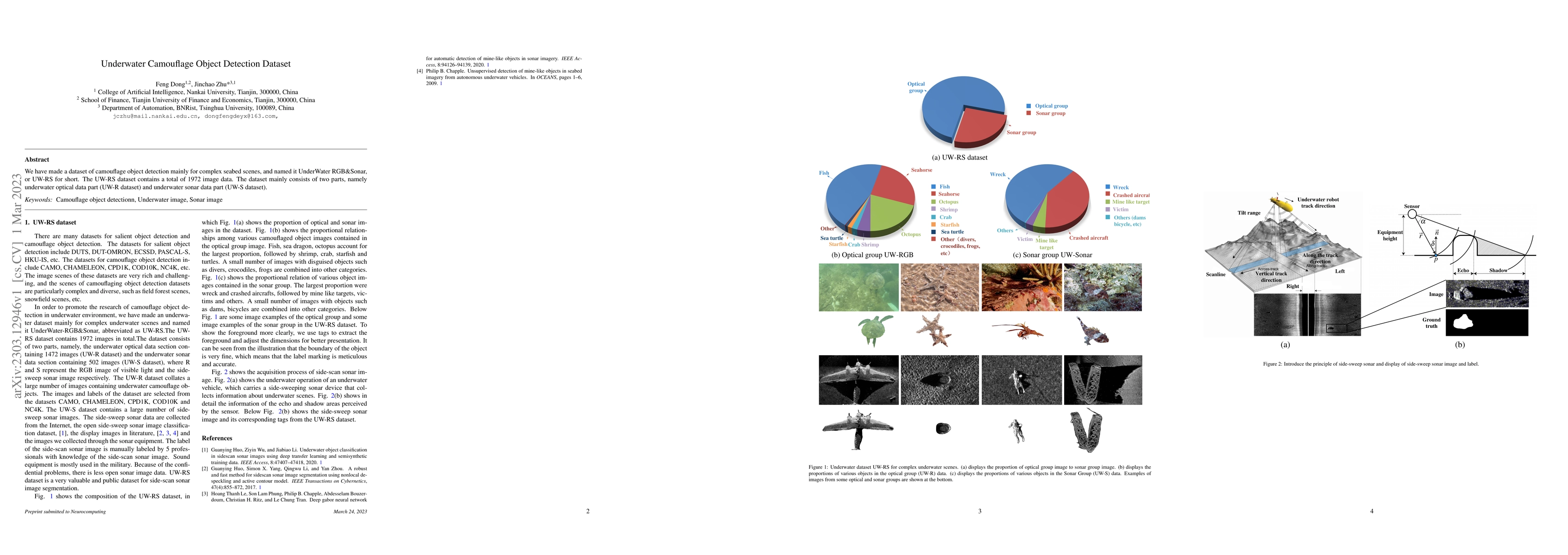 Thumbnail for Underwater Camouflage Object Detection Dataset