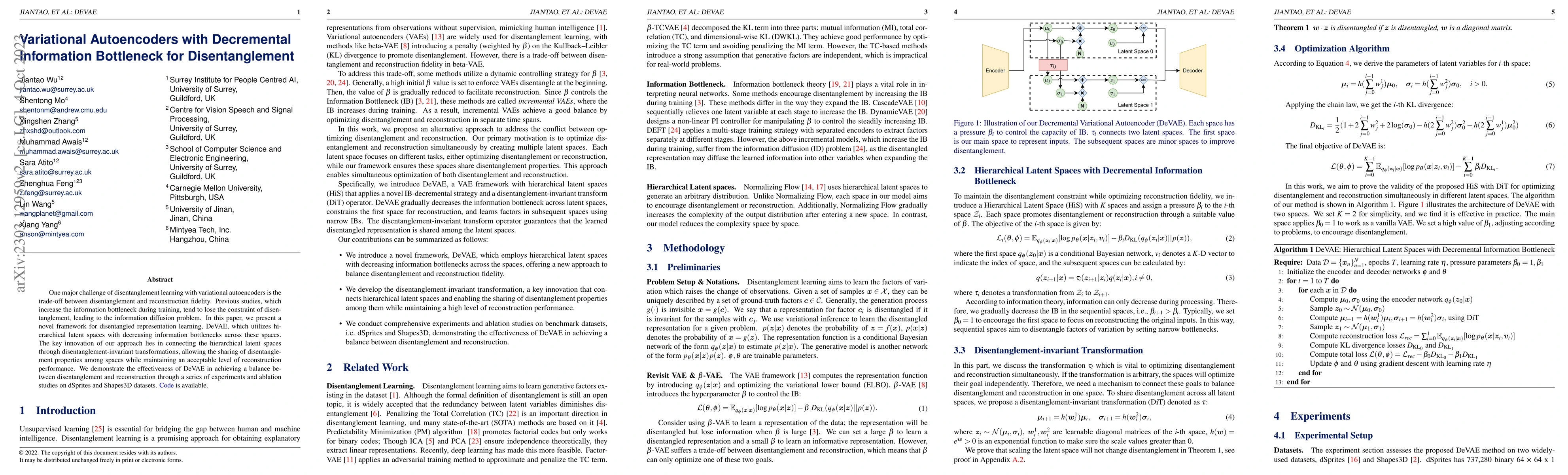 Thumbnail for Variantional autoencoder with decremental information bottleneck for
  disentanglement