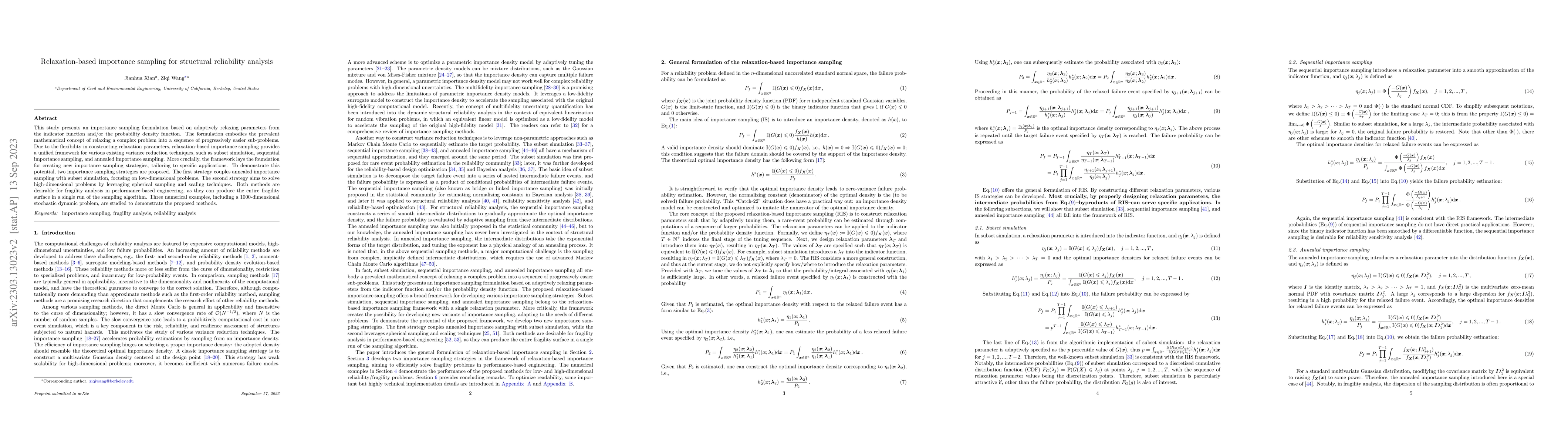 Thumbnail for Relaxation-based importance sampling for structural reliability analysis