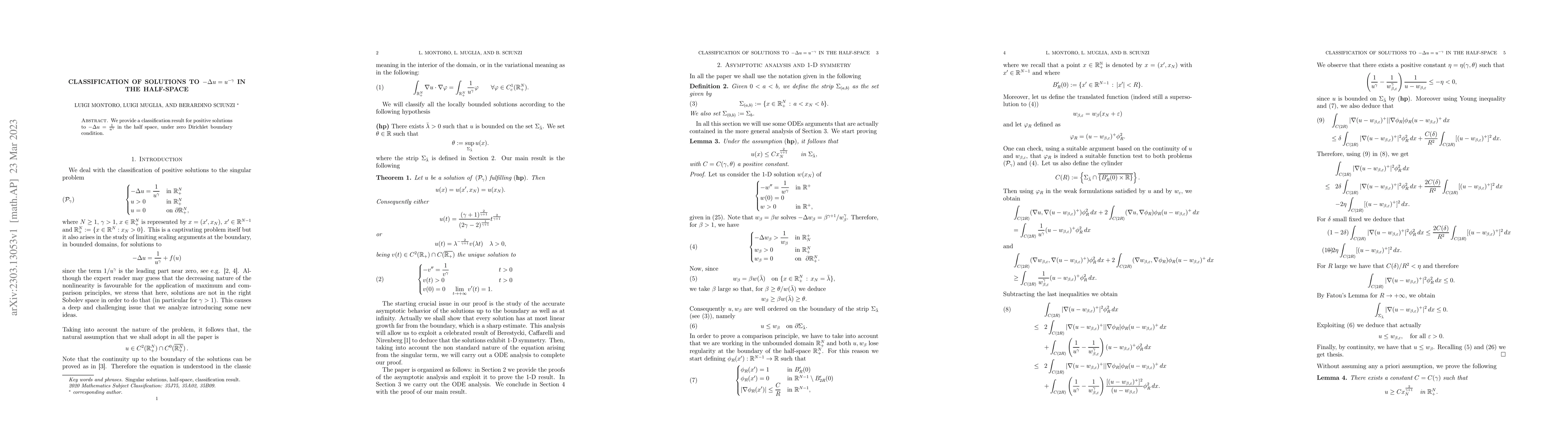Thumbnail for Classification of solutions to $\Delta u = u^{-\gamma}$ in the
  half-space