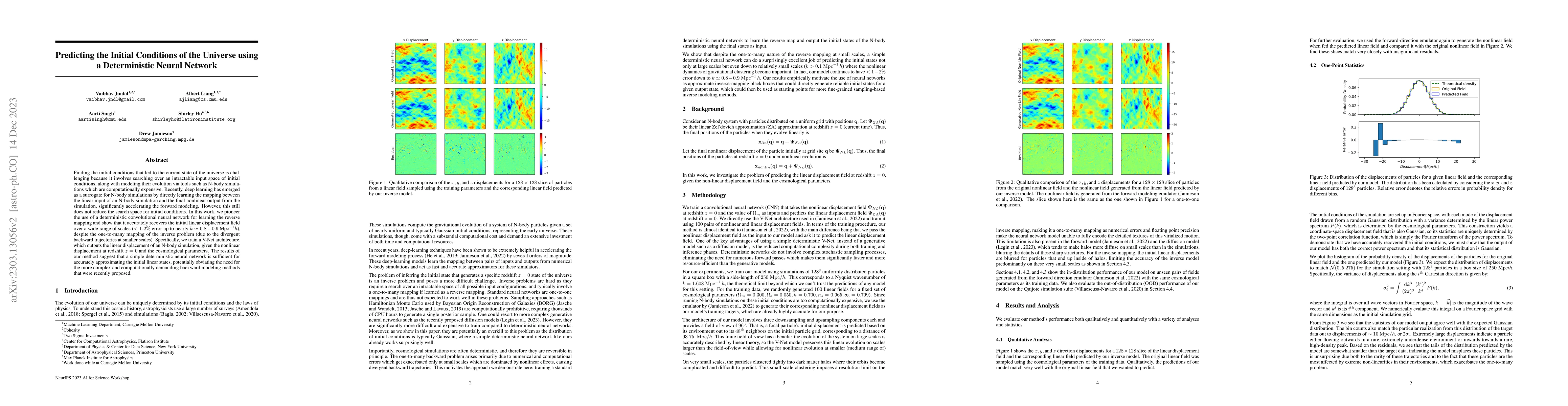 Thumbnail for Predicting the Initial Conditions of the Universe using a Deterministic
  Neural Network