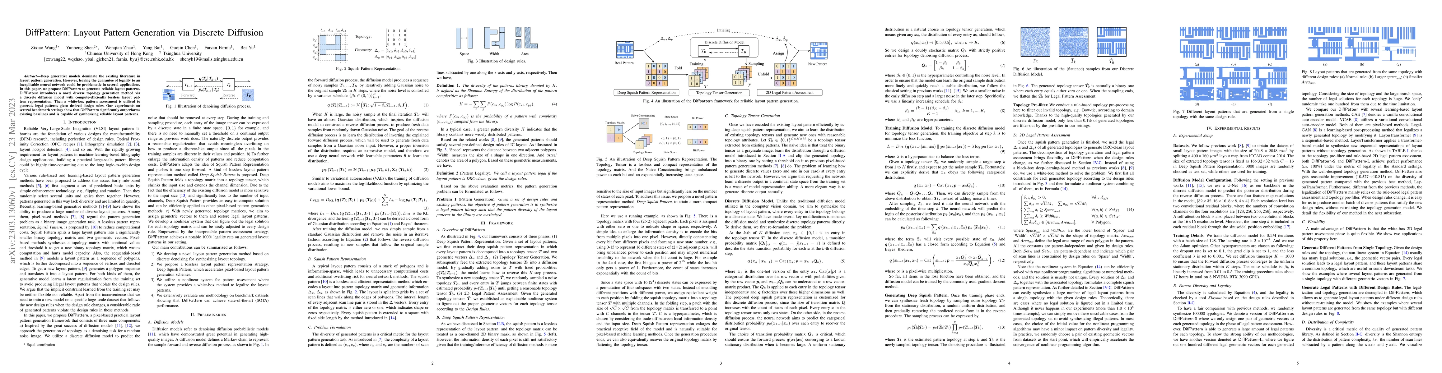 Thumbnail for DiffPattern: Layout Pattern Generation via Discrete Diffusion