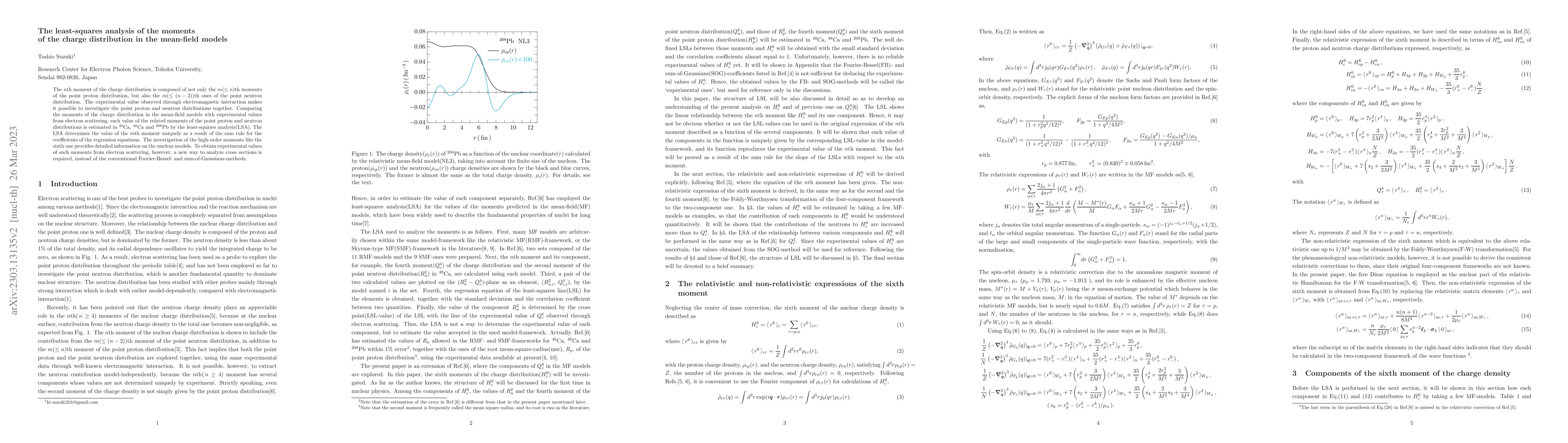 Thumbnail for The least-squares analysis of the moments of the charge distribution in
  the mean-field models