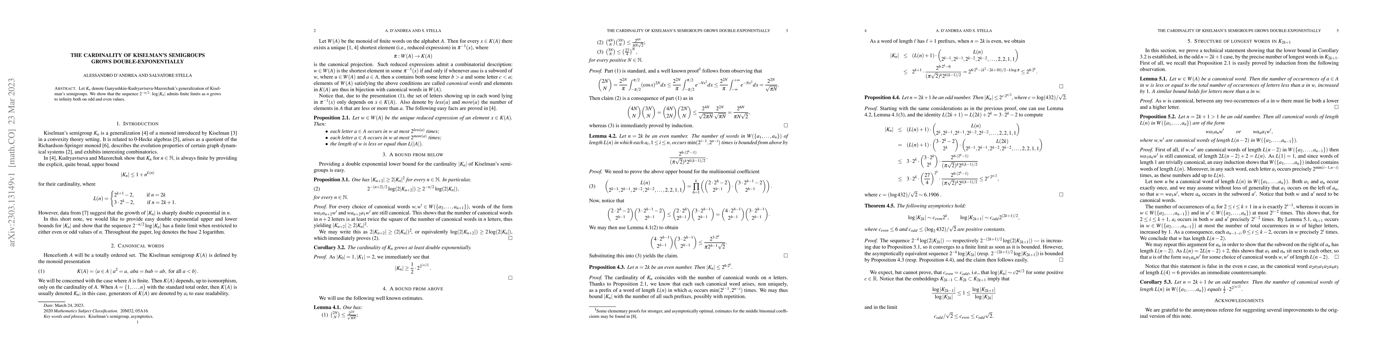 Thumbnail for The cardinality of Kiselman's semigroups grows double-exponentially
