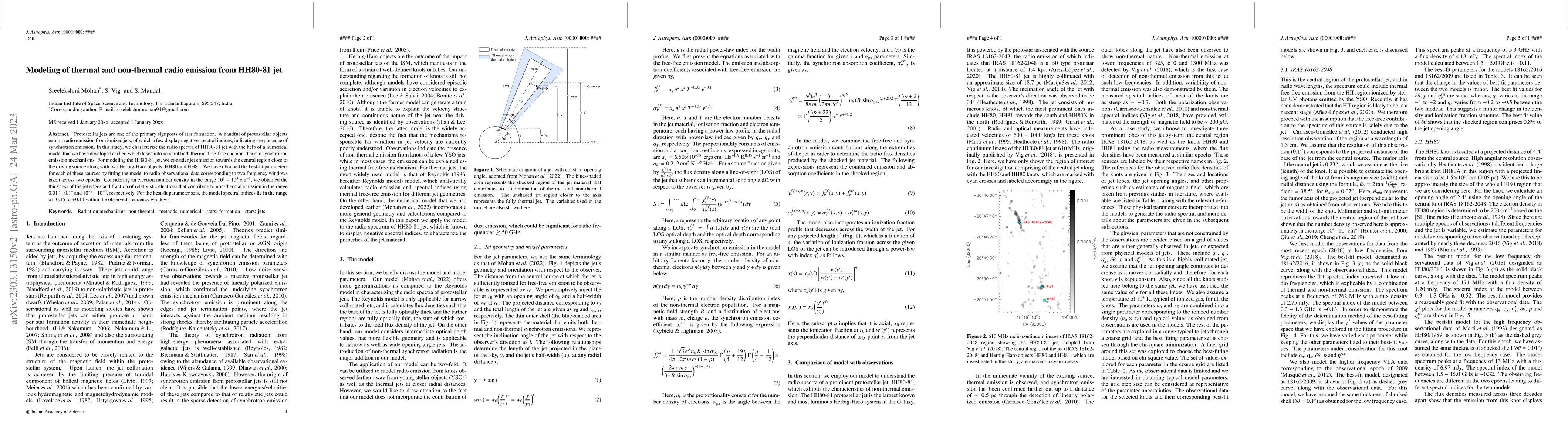 Thumbnail for Modeling of thermal and non-thermal radio emission from HH80-81 jet