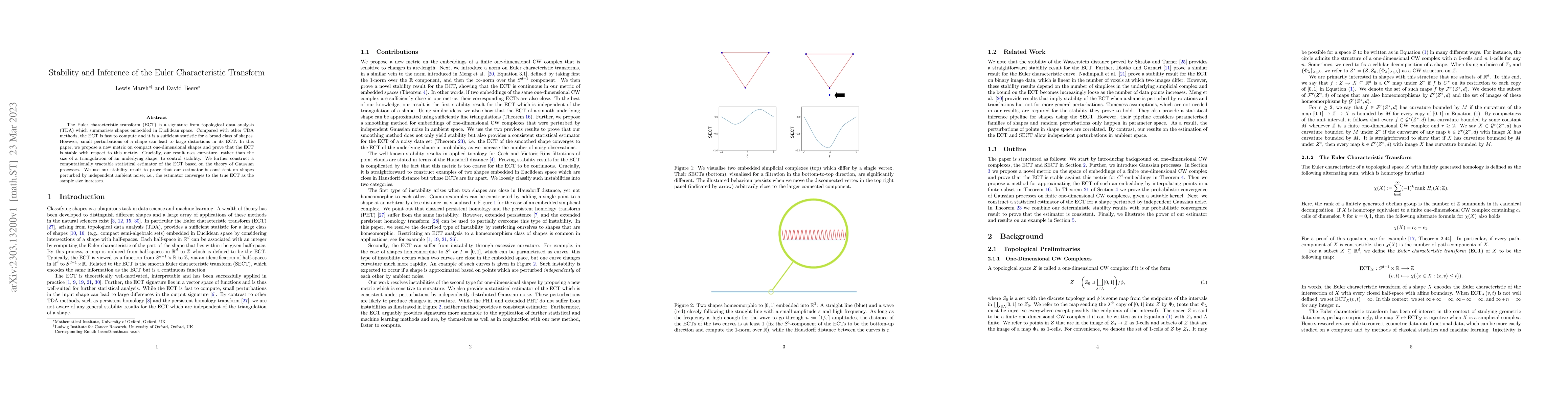 Thumbnail for Stability and Inference of the Euler Characteristic Transform