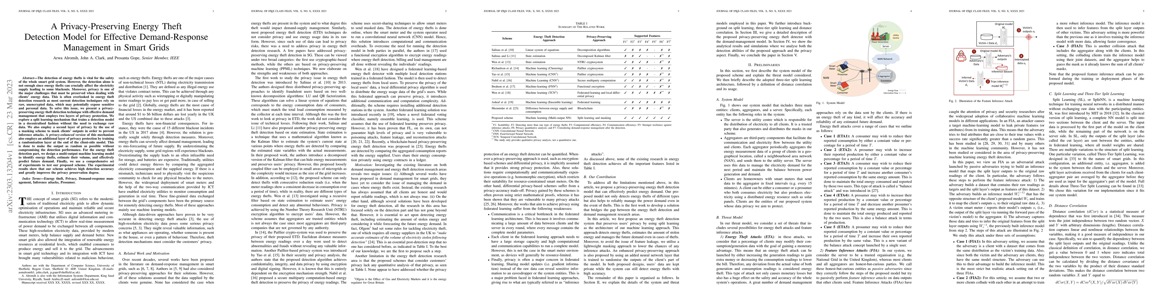 Thumbnail for A Privacy-Preserving Energy Theft Detection Model for Effective
  Demand-Response Management in Smart Grids